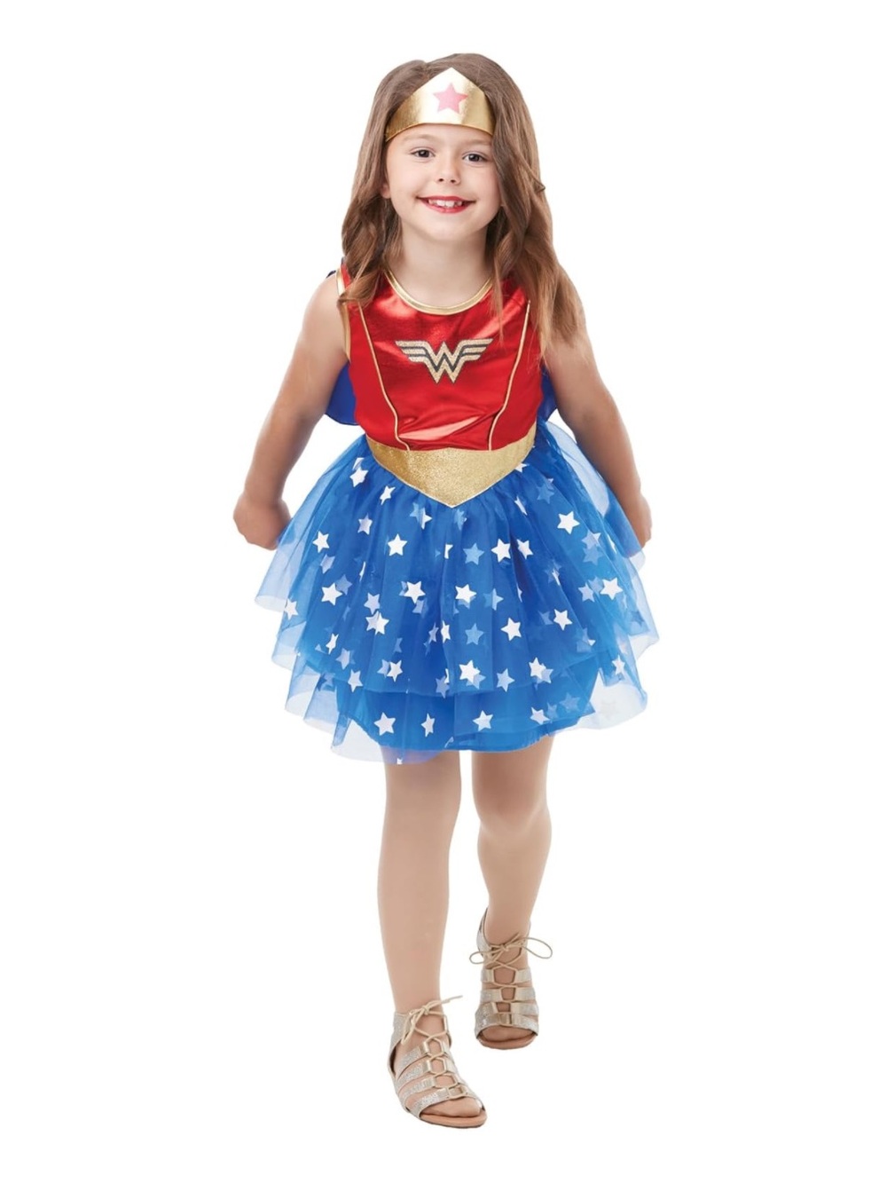 Rubie's Official DC Wonder Woman Deluxe toddler Costume, Superhero Fancy Dress